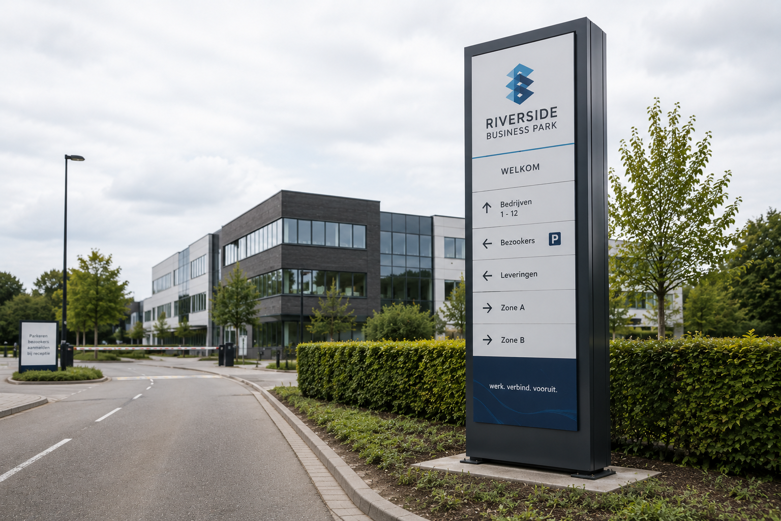 Reclametotem: zichtbaar zijn vanaf de straat